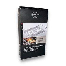 Rösle Grillspieß 25072 (6-St) Halter mit Grillspießen z.B. Schaschlik Edelstahl