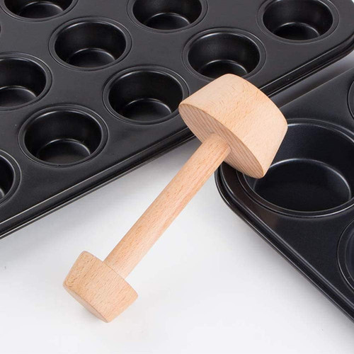 Holz törtchen tamper - holz-törtchen-tamper, für