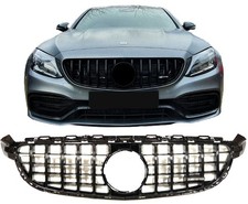 ✅ Grill Kühlergrill für Mercedes C-Klasse W205 C205 S205 C63 AMG Panamericana ✅