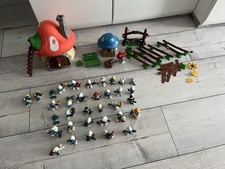 Schleich  Groß Schlumpfhaus-Kleines Schlumpfhaus und 35 Schlümpfe und Zubehör 