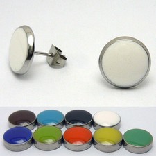 1 Paar farbige Edelstahl