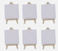 6er set mini holzstaffelei - set,