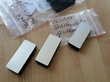 3 silberne Schiebeknöpfe