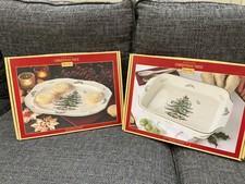 SPODE CHRISTMAS TREE x 2