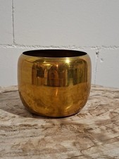Übertopf Blumentopf Alu Brass