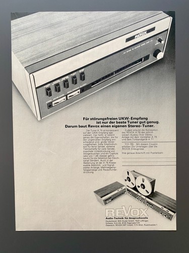 Revox stereo tuner - stereo,