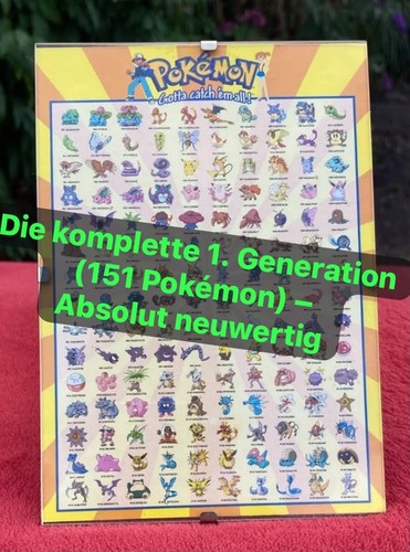 Pokemon poster gerahmt - gerahmt, 151