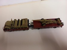 Roco Eisenbahn Waggons mit 8ton Zugmaschine und Artillerie H0/1:87