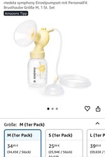 Einzelpumpset Medela Symphony mit PersonalFit Plus Größe M, 1 Stück