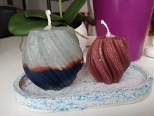 Wellen Kerze 2er Set