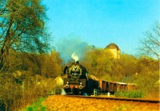 VSE004-Ansichtskarte 50 3623 mit Güterzug Wolkenburg Muldentalbahn Reichsbahn
