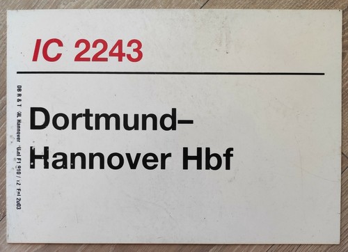 Zuglaufschild 21cm deutsche - zuglaufschild,