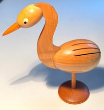 Serviettenvogel Schwan Serviettenhalter DDR Erzgebirge Holz Retro