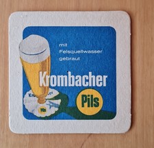 * SEHR ALTER BIERDECKEL * KROMBACHER PILS MIT FELSQUELLWASSER GEBRAUT
