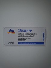 Payback coupon 15 fach - dm,