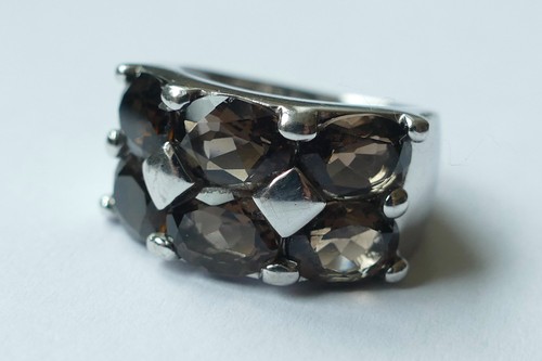 Ring rauchtopas geschliffene - ring, 6