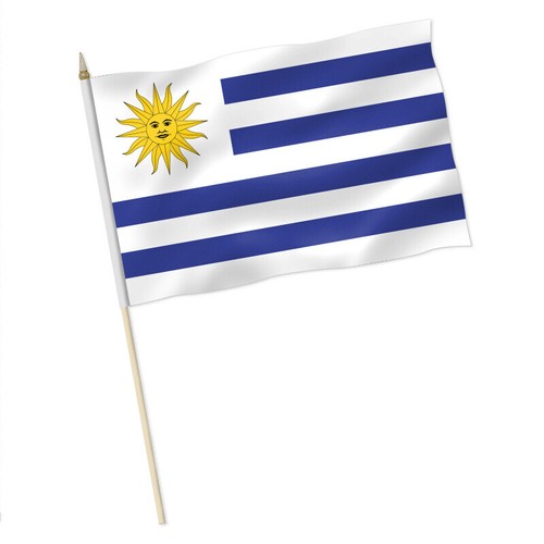 Uruguay stockfahne flagge - uruguay,, stockfahne,
