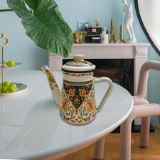 Emaille Teekannenmilchkrug mit