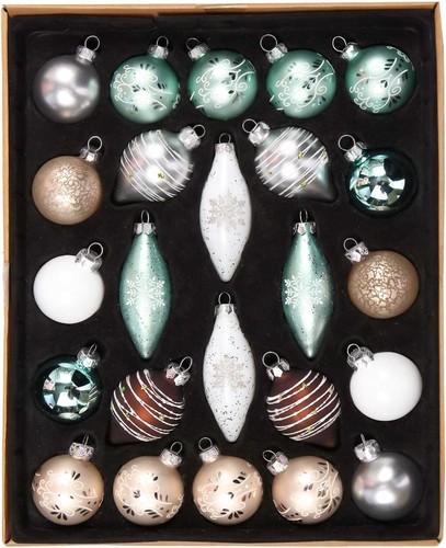 Weihnachtskugeln glas - weihnachtskugeln, 24