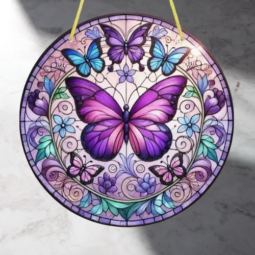 Acrylbild schmetterling - acrylbild,