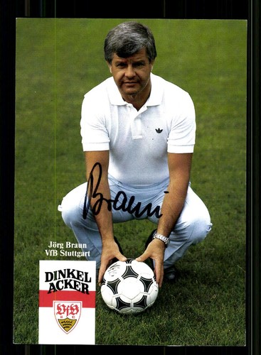 Jörg braun autogrammkarte vfb - autogrammkarte,