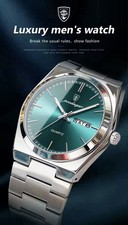 Herren Edelstahl Uhr Grün