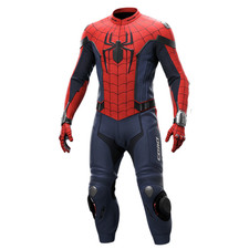 Spider-Man Leder Motorrad
