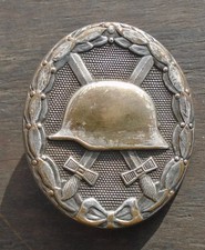 Orig. Verwundetenabzeichen entnazifiziert Silber Nadel Orden WK 2 ww2 Abzeichen