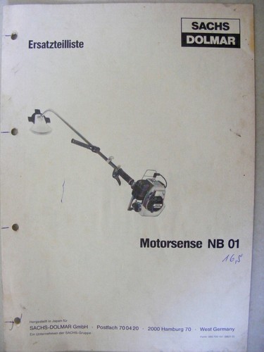Sachs dolmar motorsense - motorsense, nb01