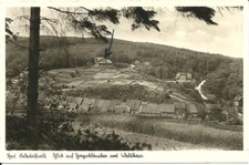 AK Bad Salzdetfurth -Blick auf Bergschlösschen und Waldhaus -1953 gl. 1a Stempel
