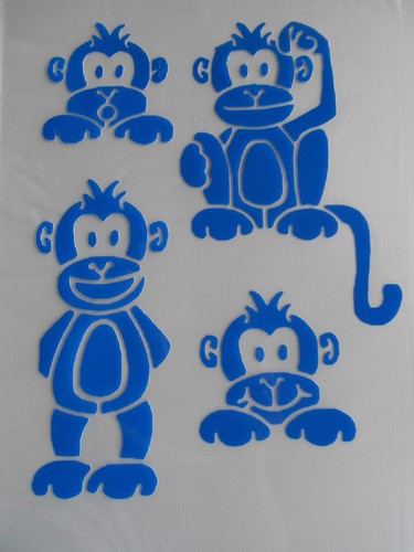 Schablone stencil affen - stencil, für