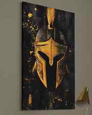 Spartaner Leinwand Bild Farbig Kunst Stil Sparta Leonidas Legionär Helm 300