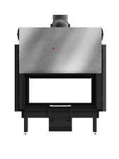 HITZE Kamineinsatz ARDENTE DUO Schiebetür Tunnel Kamin Einsatz 90x41.DGS 18 kW