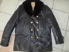 BUFFALO CITY Lammfell Lederjacke Kutscherjacke Barnstormer Mackinaw Gr. L 52 54