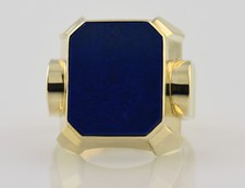 Lapis Herren Ring 585/000 14 K