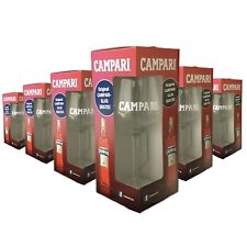 ✅ 6x Campari Gläser Glas Cocktail Longdrink Spritz Aperitif Wermut Set Bar Rosso