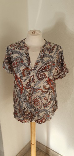 Bluse paisley braun 42 - paisley, gr.