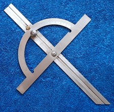 KUNKEL    Winkelmesser, Gradmesser mit Schiene, Vintage
