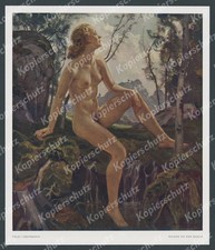 Ernst Liebermann Najade Quelle Nymphe Frau Erotik Schönheit Romantik Poesie 1942