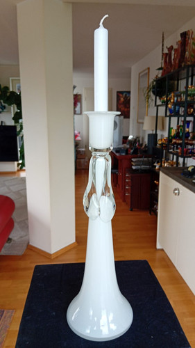 Schwerer glas kerzenhalter - xl,