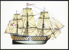 Linienschiff Victory um 1765  - Zeichnung: Swoboda