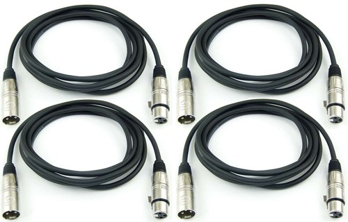 Mikrofonkabel 3 pol xlr - 4x,