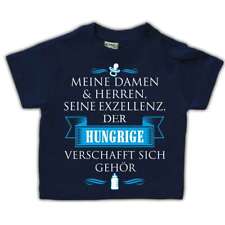 Baby Tshirt TEXT 62 - 104 DER HUNGRIGE verschafft sich Gehör spruch witzig idee 