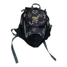 Jack Wolfskin Tiny Jack Kinder-Rucksack schwarz/grau - Pfotenmuster – gebraucht