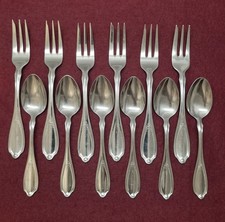 Wmf Englische Rose Cromargan 6 Kaffeelöffel 6 Kuchengabeln Note 3 siehe Bilder 