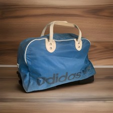 Vintage alte Adidas Sporttasche Made in Yugoslavia blau Tasche 70er Jahre
