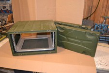 BW ZARGES 19" Rack 2 Deckel Alukiste 53,5x55,5x31,5 (Netzwerk, Bundeswehr)