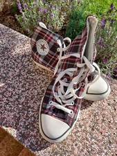 Converse All Star Chucks High, Größe 39.5, Kariert