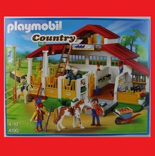 Playmobil 4190 Moderner Reiterhof Reitstall Pferdestall Stall Ponyhof Pferde NEU