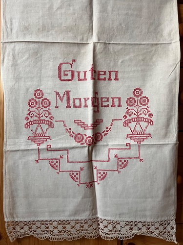 Altes echtes überhandtuch - altes,